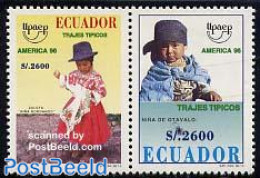 Ecuador 1996 Costumes 2v [:], Mint NH, Various - U.P.A.E. - Costumes - Disfraces