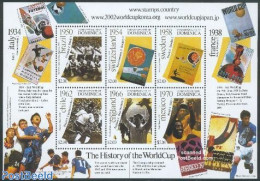 Dominica 2001 Football History 6v M/s, Brazil, Mint NH, Sport - Football - Dominikanische Rep.