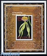 Dominica 1999 Encyclia Cochleata S/s, Mint NH, Nature - Flowers & Plants - Orchids - Dominicaine (République)