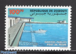 Djibouti 1998 Fishing Harbour 1v, Mint NH, Nature - Transport - Fishing - Ships And Boats - Peces