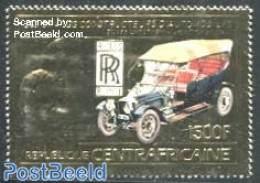 Central Africa 1983 Automobiles 1v, Gold, Mint NH, Transport - Automobiles - Auto's