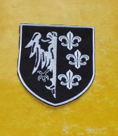 TISSU PATCH :  DIVISION CHARLEMAGNE , DIAMETRE 9 CM , BON ETAT VOIR PHOTO . POUR TOUT RENSEIGNEMENT ME CONTACTER. REGARD - Patches