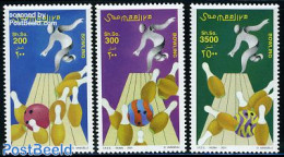 Somalia 2001 Bowling 3v, Mint NH, Sport - Sport (other And Mixed) - Somalië (1960-...)