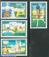 Senegal 1985 Water 4v, Mint NH, Nature - Water, Dams & Falls - Senegal (1960-...)