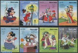 Sierra Leone 1990 Stamp World, Disney 8v, Mint NH, Philately - Art - Disney - Disney