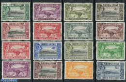 Sierra Leone 1938 Definitives 16v, Unused (hinged), Various - Agriculture - Landbouw