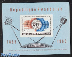 Rwanda 1965 I.T.U. S/s Imperforated, Mint NH, Science - Transport - Various - Telecommunication - Space Exploration - .. - Télécom