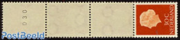 Netherlands 1954 30c Orange, Normal Paper, Strip Of 5, Mint NH - Unused Stamps