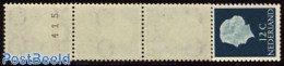 Netherlands 1954 12c Normal Paper, Strip Of 5, Mint NH - Nuevos
