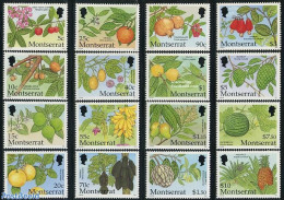 Montserrat 2001 Definitives, Fruits 16v, Mint NH, Nature - Fruit - Frutta