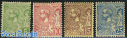 Monaco 1901 Definitives 4v, Unused (hinged) - Ungebraucht