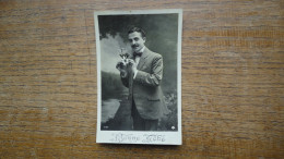 Ancienne Carte De Bonne Fête , Un Homme Avec Des Fleurs - Men