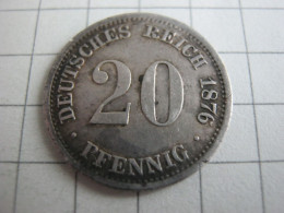 Germany 20 Pfennig 1876 D - 20 Pfennig