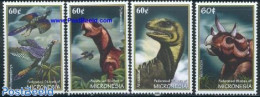 Micronesia 2001 Dinosaurs 4v, Mint NH, Nature - Prehistoric Animals - Prehistóricos