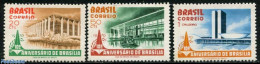 Brazil 1970 Brasilia 3v, Mint NH, Art - Modern Architecture - Nuovi