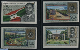 Burundi 1967 Replublic Anniversary 4v Imperforated, Mint NH, History - Flags - History - Otros & Sin Clasificación