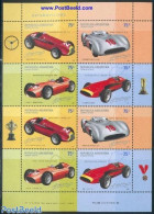 Argentina 2001 Racing Cars M/s, Mint NH, Sport - Transport - Autosports - Automobiles - Art - Handwriting And Autographs - Nuevos