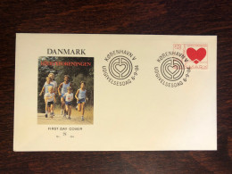 DENMARK FDC COVER 1984 YEAR CARDIOLOGY HEART HEALTH MEDICINE STAMPS - FDC