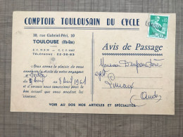 Comptoir Toulousain Du Cycle TOULOUSE Avis De Passage - Sonstige & Ohne Zuordnung