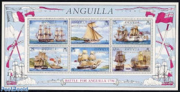 Anguilla 1976 Battle Of Anguilla S/s, Mint NH, History - Transport - History - Ships And Boats - Barche