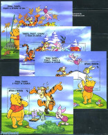 Antigua & Barbuda 1998 Winnie The Pooh 4 S/s, Mint NH, Art - Disney - Disney