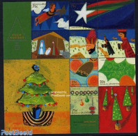 Argentina 1999 Christmas 8v M/s, Mint NH, Religion - Christmas - Neufs