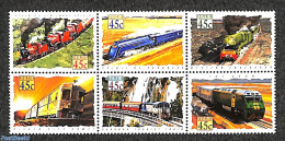 Australia 1993 Railways 6v [++], Mint NH, Transport - Railways - Art - Bridges And Tunnels - Nuevos