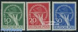 Germany, Berlin 1949 Berlin Fund 3v, Mint NH - Nuevos