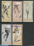 Burundi 1964 Olympic Winter Games 5v Imperforated, Mint NH, Sport - Ice Hockey - Olympic Winter Games - Skating - Skii.. - Hockey (su Ghiaccio)