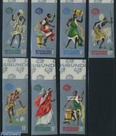 Burundi 1965 New York Expo 7v Imperforated, Mint NH, Performance Art - Various - Dance & Ballet - Music - Costumes - F.. - Danza