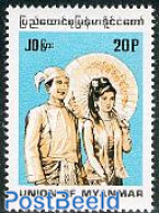 Myanmar/Burma 1991 Definitive 1v (Union Of Myanmar), Mint NH, Various - Costumes - Costumi