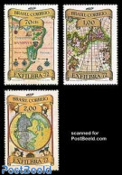 Brazil 1972 Exfilbra, Maps 3v, Mint NH, Various - Philately - Maps - Ongebruikt