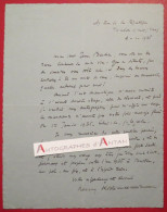 ● L.A.S 1936 Henry KISTEMAECKERS Fils écrivain - à Jean BASTIA - Toulon Sur Mer - Né à Floreffe En Belgique - Lettre - Ecrivains