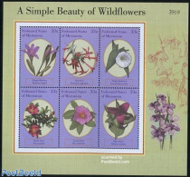 Micronesia 2000 Wild Flowers 6v M/s, Mint NH, Nature - Flowers & Plants - Micronesië