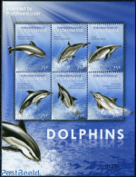 Micronesia 2009 Dolphins 6v M/s, Mint NH, Nature - Sea Mammals - Micronésie