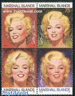 Marshall Islands 1995 Marilyn Monroe 4v [+], Mint NH, Performance Art - Marilyn Monroe - Movie Stars - Actors