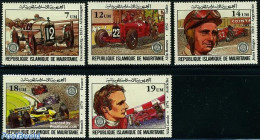 Mauritania 1982 Grand Prix De France 5v, Mint NH, Sport - Transport - Autosports - Sport (other And Mixed) - Automobiles - Voitures