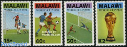 Malawi 1990 Football Games Italy 4v, Mint NH, Sport - Football - Malawi (1964-...)