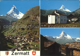 11848888 Zermatt VS Kapelle Matterhorn Teilansicht  - Sonstige & Ohne Zuordnung