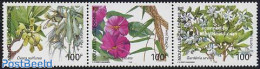 New Caledonia 2004 Flowers 3v [::], Mint NH, Nature - Flowers & Plants - Nuovi