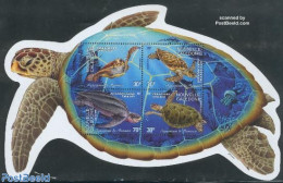 New Caledonia 2002 Noumea Aquarium S/s, Mint NH, Nature - Reptiles - Turtles - Ungebraucht