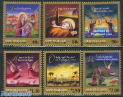 New Zealand 2001 Christmas 6v, Mint NH, Religion - Angels - Christmas - Nuovi