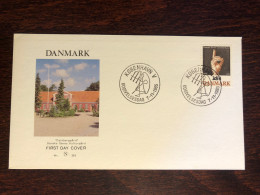 DENMARK FDC COVER 1985 YEAR DEAF PEOPLE SIGN LANGUAGE HEALTH MEDICINE STAMPS - FDC