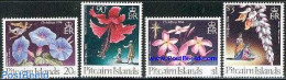 Pitcairn Islands 1994 Christmas, Flowers 4v, Mint NH, Nature - Religion - Flowers & Plants - Christmas - Natale