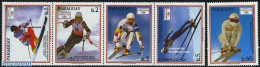 Paraguay 1990 Olympic Winter Games 5v, Mint NH, Sport - Olympic Winter Games - Skiing - Ski