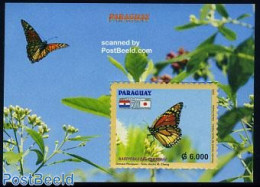 Paraguay 2006 70th Ann. Relations With Japan S/s, Mint NH, Nature - Butterflies - Paraguay
