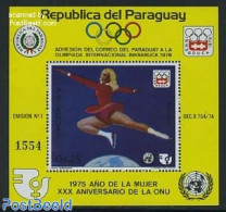 Paraguay 1975 Olympic Games Innsbruck S/s, Art. Skating, Mint NH, Sport - Olympic Winter Games - Skating - Paraguay