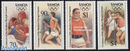 Samoa 1996 Modern Olympics Centenary 4v, Mint NH, Sport - Athletics - Boxing - Olympic Games - Atletismo