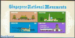 Singapore 1978 National Monuments S/s, Mint NH, Religion - Churches, Temples, Mosques, Synagogues - Art - Architecture - Churches & Cathedrals