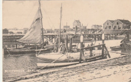 Schipbreuk Veerboot "Berlin" 1907 Bij Hoek Van Holland Gezicht Op Reddingsboot Den Hoek Met Bemanning    5034 - Altri & Non Classificati